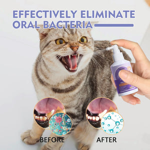 Dog Tooth Cleaning Spray Cat Oral Tooth Stain Removal Breath Freshing Deodorizing Mouth Anti-bad Breath Pets Dental Care Spray