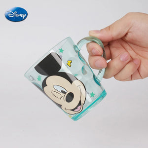 Disney Stitch Mickey Minnie Mouse Cartoon Cups Drink Water Crystal Cup Anime Figure Frozen Elsa Mouthwash Cup Kids Milk Mug Cup