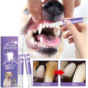 Pet Teeth Cleaning Pen Dog Cat Tartar Plaque Remover Freshen Breath Clean Tooth Stains Deodorant Repair Gum Pet Oral Care Gel