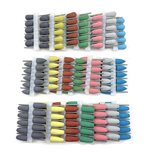 10pcs/set 2.35mm Dental Silicone Rubber Polishers Burs Teeth Whitening Plishing Drill Dental Polishing Nail Drill Bit