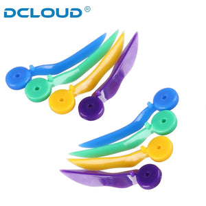 Disposable Dental Tooth Gap Wedges with End Circular Holes Plastic Wedge Dentistry Oral Care Accessories Medical Tools 4Sizes