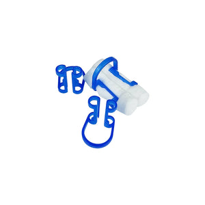 20Pcs Orthodontic Dental Cotton Roll Clip Ortho Plastic Blue Isolator Tool Disposable Cotton Holder Dentist Clinic Lab Supplies