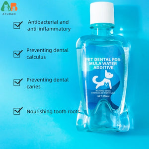 ATUBAN Advanced Oral Care Dog Water Additive for Dental Care-Liquid Tartar Remover-Dog Breath Freshener&Teeth-Cleaning Liquid