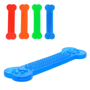 Pet Dog Chew Toys Rubber Bone Toy Aggressive Chewers Dog Toothbrush Doggy Puppy Dental Teeth Care For Dog Pet Accessories
