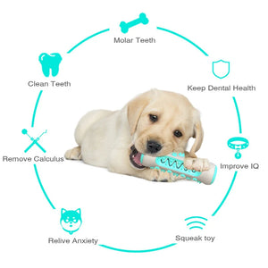 Dog Molar Toothbrush Toys Chew Cleaning Teeth Safe Puppy Dental Care Soft Pet Cleaning Toy Supplies Dog Toothbrush Chew Food Toy