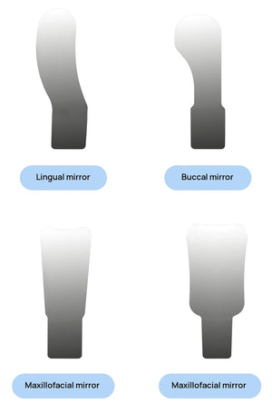 Dental Anti-fog Mirror for Dental Oral Photography Reflector Defog Mirror Orthodontic Buccal Occlusal Lingual Dental Supplies
