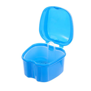 Container Storage False Teeth With Hanging Net Rinsing Basket Oral Hygience Denture Box Case Health Care Product