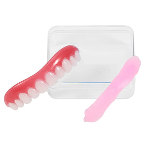 1Pc False Cosmetic Denture Teeth Veneer Upper Set Replacement Dental Tool Perfect Smile Comfort Fit Fake Teeth Oral Hygiene Care