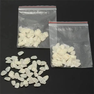 500 PCS Teeth Veneers Resin Temporary Crown Ultra Thin Repair Whitening  Sets Dentist False Tooth Oral Care Cleaning Materials