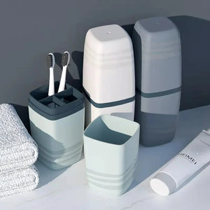 Portable Wash Cup Toothbrush Cup Mouthwash Cup Toothbrush Household Set Tooth Cylinder  Toothbrush Toothpaste Storage Box