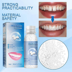 Falseteeth Solid Glue Tooth Gap Repair Resin Granules Temporary Moldable Filling Denture Adhesive Dental Oral Care Tools