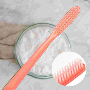 Super Hard 6Pcs Manual Hard Bristles Toothbrushes Stain Cleaning Care ( Random )