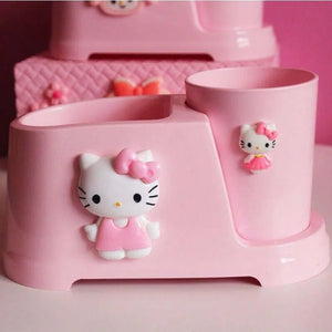 Sanrio Mouthwash Cup Set Hello Kitty Toothbrush Toiletries Storage Cup Bathroom Storage Box Student Dormitory Utilizables Gift