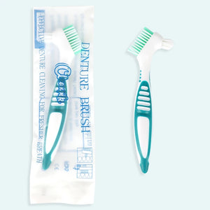 New Denture Cleaning Brush Dual Heads Gum Cleaner For Men Women Multi-Layered Bristles False Teeth Brush Oral Cleaning Tools Hot