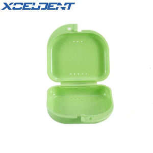1pc Denture Storage Case Dental Orthodontic Retainer Box Mouthguard Container Supplie Tray Dentistry Supplies 6 Colors Optional