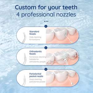 Mornwell 5032 Oral Irrigator Dental Teeth Whitening Home Appliance Sonic Water Flosser 270ML Tank Teeth Cleaner Dental Water Jet