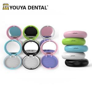 Retainer Box Denture Storage Box Orthodontic Braces Aligner Case Fake Teeth Container Dental Oral Hygiene Supplies Organizer