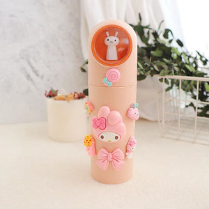 Kawaii Sanrioed Kuromi Mouthwash Cup Storage Box Cute Hello Kitty My Melody Cinnamoroll Travel Portable Plastic Toothbrush Cup