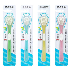 Double Side Tongue Cleaner Brush Soft Silicone for Tongue Cleaning Oral Hygiene Tools Tongue Scraper Toothbrush Fresh Breath