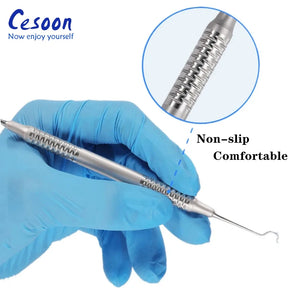 Dental Orthodontic Ligature Tie Placer Twirl-on Module Arch Wire Placement Elastic Ligation Ring Holder Tool Dentist Supplies