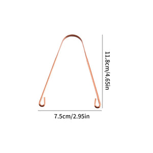 1PCS Pure Copper Tongue Scraper Oral Cleaner Brush Fresh Cleaning Hygiene High Quality Tounge Scraper