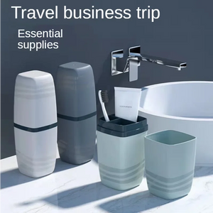 Portable Wash Cup Toothbrush Cup Mouthwash Cup Toothbrush Household Set Tooth Cylinder  Toothbrush Toothpaste Storage Box