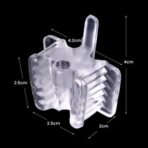 5pc Dental Silicone Bite Block with Saliva Ejector Hole Mouth Opener Occlusal Pad Cheek Retractor Oral Care Tools