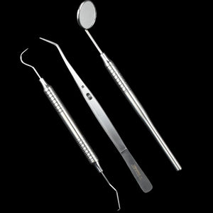 3Set Dental Stainless Steel Kit Oral Scope Cleaning Calculus Removal Scraper Oral Cleaning Care Plaque Cleaning Toolkit