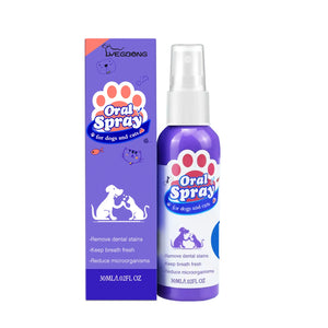 3pcs  Dog tooth Sprays Remove tooth stains and bad breath for cats and dogs Fresh pet oral Care dental spray deodorant