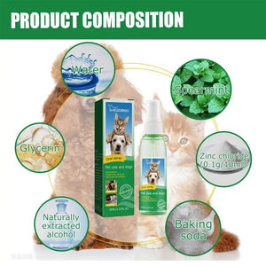 Dog Teeth Cleaning Spray Dog Dental Spray For Healthy Dog Teeth 30ml Dog Breath Freshener To Eliminate Bad Dog Breath & Bad Cat