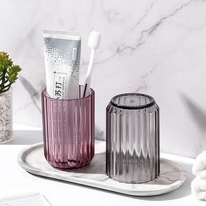 Bathroom Washing Cup Home Toothbrush Cups Plastic Transparent Mouthwash Cup