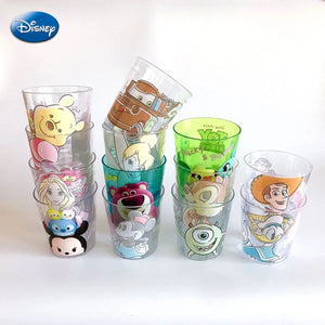 Disney Series Kids Cup Mickey Minnie Mouse Children Drink Water Milk Mug Mouthwash Cup Pooh McQueen Cartoon Teeth Cylinder Cup