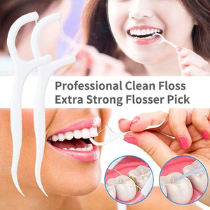 50/100pcs Dental Floss Tooth Cleaning Stick Disposable Interdental Brush Portable Dental Floss Picks Oral Hygiene Care Tool