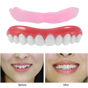 1Pc False Cosmetic Denture Teeth Veneer Upper Set Replacement Dental Tool Perfect Smile Comfort Fit Fake Teeth Oral Hygiene Care