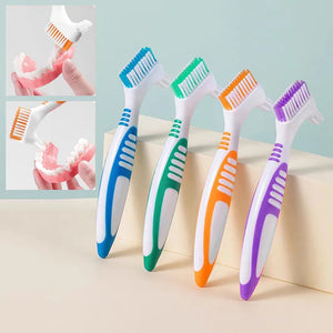 Denture Cleaning Brush Deep Cleaning False Teeth Tool Reusable Invisible Orthodontic Braces Descaling Brush Oral Care Supplies