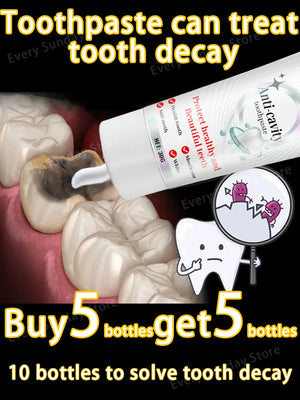 Clean cavities, whiten teeth, remove plaque, treat periodontitis, freshen breath