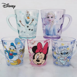 Disney Stitch Mickey Minnie Mouse Cartoon Mug Cups Anime Frozen Elsa Kawaii Cartoon Mouthwash Cup Kids Drink Water Milk Mug Cup