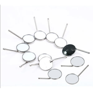 12Pcs/set Dental Mouth Mirror Reflector Dentist Equipment Stainless Steel Dental Mouth Mirror Oral Care Tool Set Kit