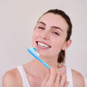 Super Hard 6Pcs Manual Hard Bristles Toothbrushes Stain Cleaning Care ( Random )
