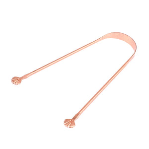 Red Copper Tongue Scraper Cleaner Metal Cleaning Scraper for Men/Women Tongue Toothbrush