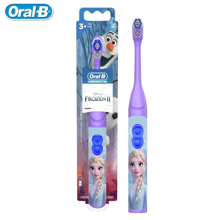 Oral-B Kids Electric Toothbrush Battery Featuring Disney's Frozen Power 2 Min Timer Soft Brush for Children and Toddlers Age 3+