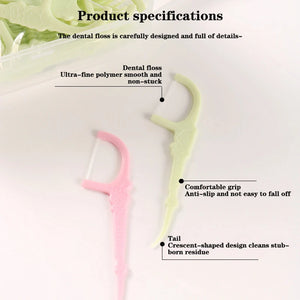 50pcs Sanrio Floss Toothpick Set Colorful Fruit Flavor Dental Floss Pick Portable Toothpick Floss Teeth Cleaner With Storage Box