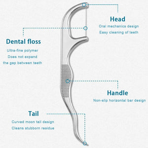 Metal Toothpicks Set Tooth Cleaning Interdental Brush Teeth Tartar Remover Reusable Dental Floss Tooth Pick Oral Hygiene Care