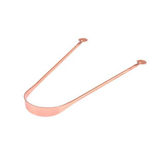 Red Copper Tongue Scraper Cleaner Metal Cleaning Scraper for Men/Women Tongue Toothbrush