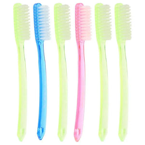 6 Pcs Traveling Adult Adults Cleaning Manual Toothbrushes Super Hard Toothbrushes Adult Teeth Stain Cleaning (Random Color)