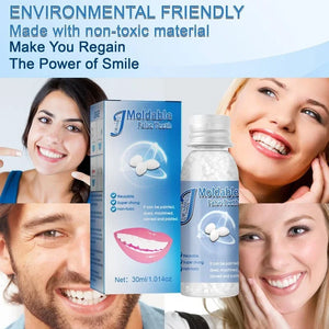 30ml Resin Temporary Tooth Repair Granules Teeth Gaps Missing Broken Tooth False Teeth Filling Moldable Solid Glue Dental Care
