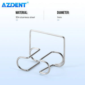 4PCS/Box AZDENT Dental Orthodontic Clip Cotton Roll Holder Sterilizable Stainless Autoclavable Dentistry Lab Supplies Tools for