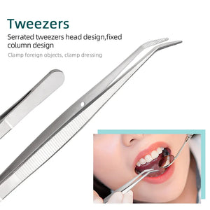 3/4/5/6 Dental Mirror Stainless Steel Dental Dentist Prepared Tool Set Probe Tooth Care Kit Instrument Tweezer Hoe Sickle Scaler