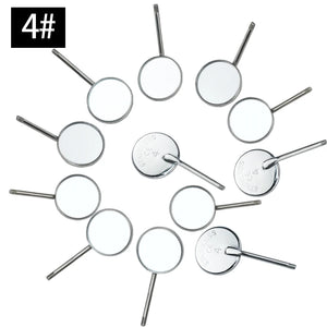 12Pcs Dental Mouth Mirrors Stainless Steel Reflector Mirror Oral Hygiene Care Tool Odontologia Accessories Tool Set Kit