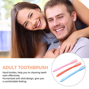 Hard Firm Adults Cleaning Toothbrushes Head Adult Super Brush Tooth Premium Manual Teeth Oral Extra Reach Huge Toothpicks Travel